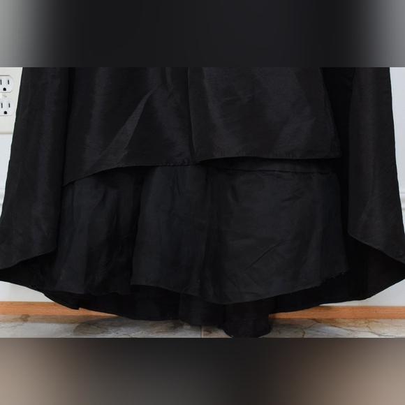 Badgley Mischka Black Strapless Floor Length Mermaid Gown Sz 10 Formal Prom Y2K - Picture 6 of 13